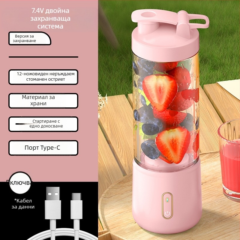 Преносим презареждащ се сокоизстисквач с над шест ножа, капацитет под 1 л, полуавтоматичен режим, до 36 V, 10 000–19 999 rpm