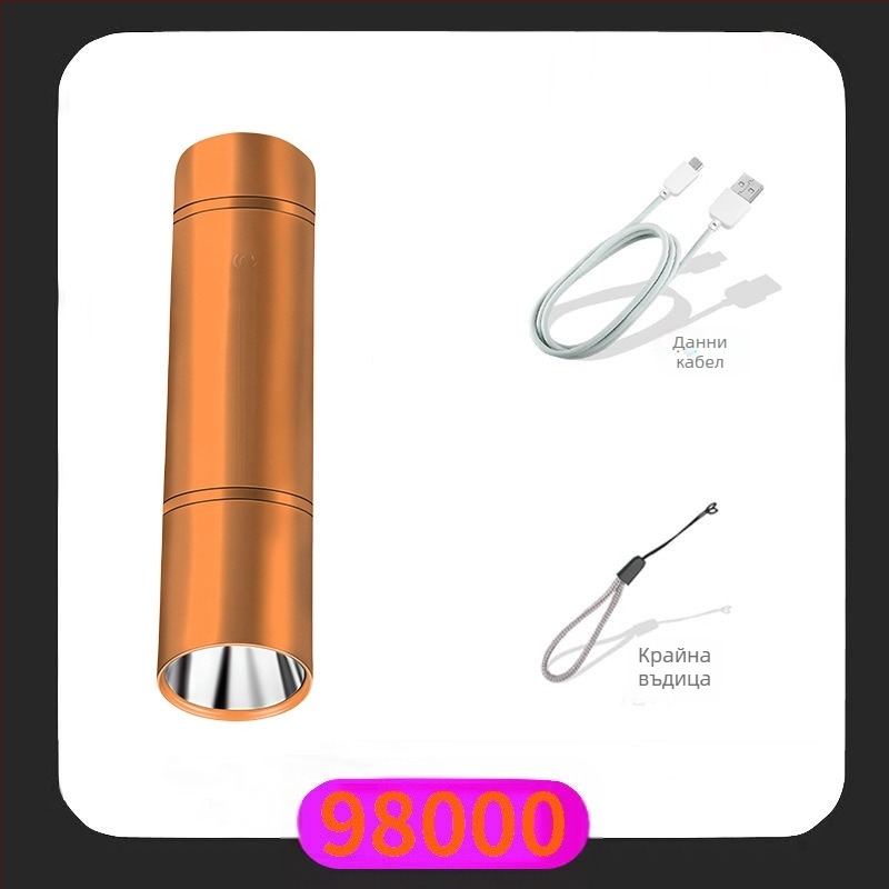 LED мини фенерче, USB презареждащо се, магнитно светло за ключодържател с 3W LED и обхват 100–200 м
