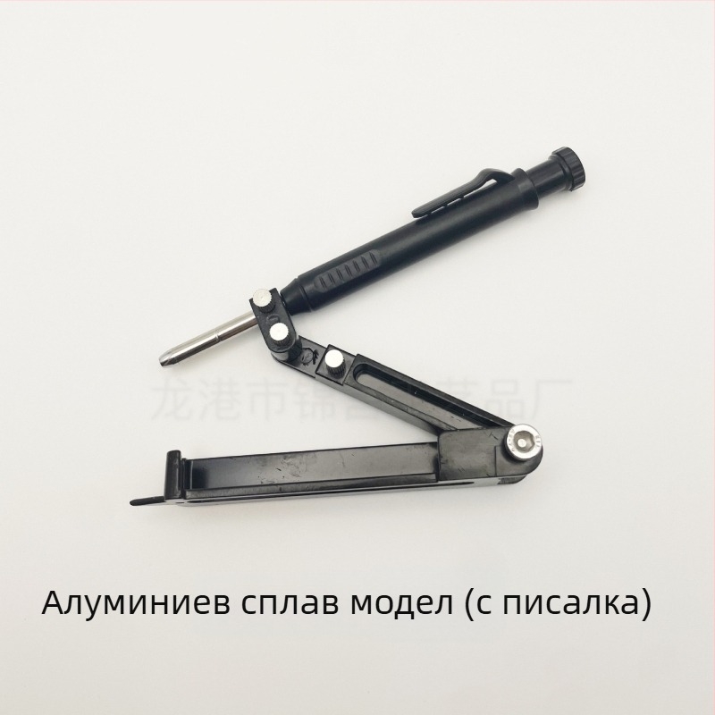 Дърводелски пергел с алуминиева сплав, марка Larmor – многофункционален маркер за измерване на дълбоки отвори, контурно чертане и профилиране, комплект 1 бр., за домашна употреба, национален стандарт