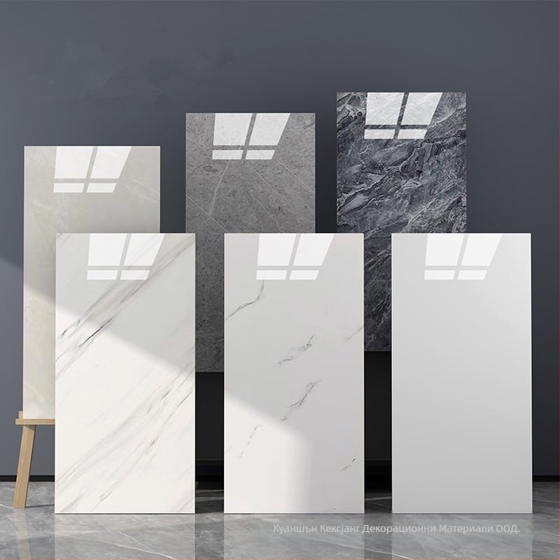 Стенен самозалепващ PVC стикер – имитация на мраморни плочки, водоустойчив, антибактериален, влагозащитен, против замърсяване, модел 16010220, за хол, кухня и спалня