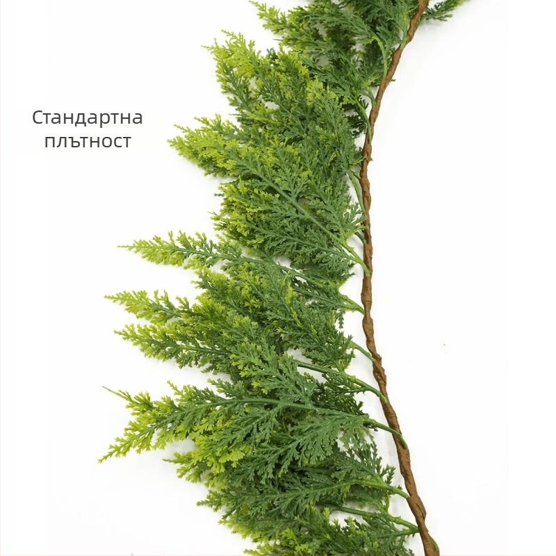 Коледна висяща декорация за гардероб: Norfolk Pine Rattan — PE мека лепило, меко пластмасово формоване, серия Christmas Cane, персонализирана дължина и плътност