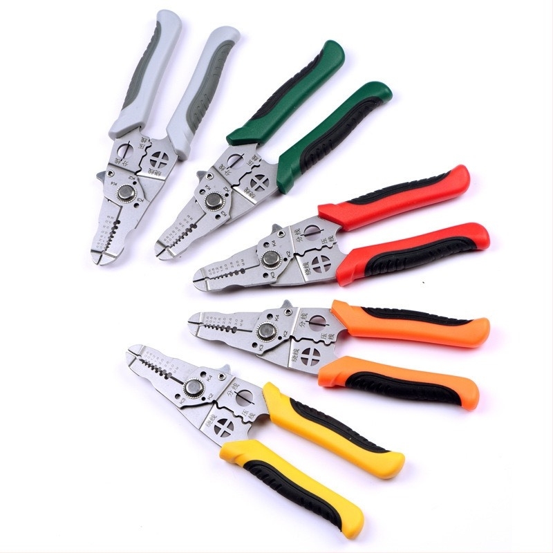 Yixin Многофункционални клещи за оголване на кабели със извита челюст, тегло 0.180 кг