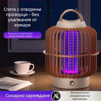 Соларна лампа за комари за двор с електрически удар — модел B01, 3V, CE сертифицирана