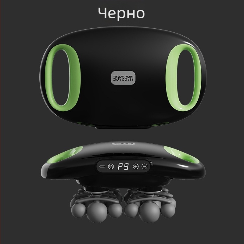 Мултиглавен фасциален масажор с четков двигател, 6+ накрайника, 5+ скорости, вградена батерия 2000–4000 mAh, шум под 36 dB