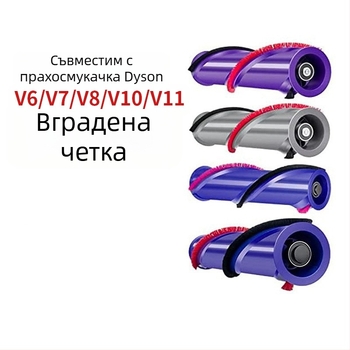 Dyson директно задвижвана електрическа подова четка с вградена ролкова четка за V6–V11 – Аксесоари за прахосмукачки
