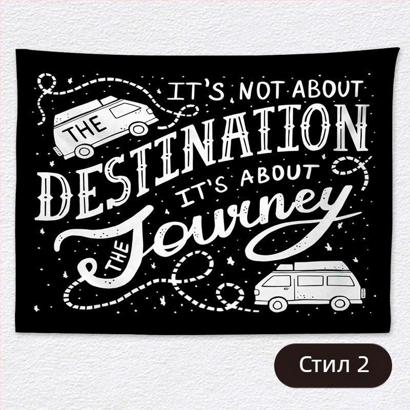 Гоблен за фон за неформално къмпинг пътуване – къса плюшена тъкан, 100% полиестер, правоъгълна форма, пейзажен модел, дигитален топлинен трансфер