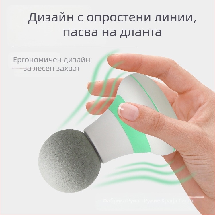 Мини масажор за мускулна релаксация – USB захранване, модел RJ-R088, една масажна глава, за шия, гръб, талия, крака, ханш и стъпала, техники удари и потупвания