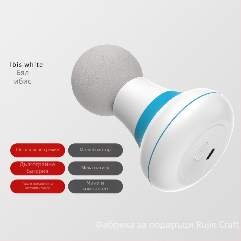 Мини масажор за мускулна релаксация – USB захранване, модел RJ-R088, една масажна глава, за шия, гръб, талия, крака, ханш и стъпала, техники удари и потупвания