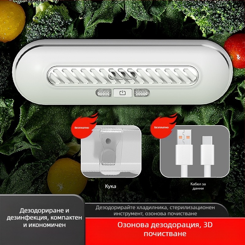 Пречиствател на въздуха със дезодориране и стерилизация, поддържа свежест и пречиства въздуха; шум под 36 dB, поток 50 м3/ч, до 10 м², композитен филтър