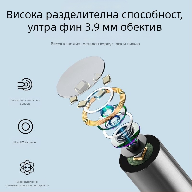 Ушен отоскоп с Glow лъжичка за уши, Dannan Technology, ABS, кутия 33 бр., не е вносен