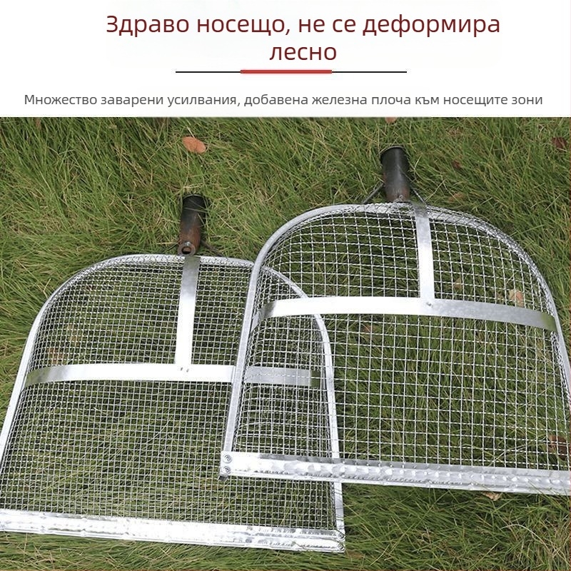 Оцинковано желязно сито за зърно с големи отвори и удебелена мрежа, за царевица, фъстъци и кестени, персонализирано