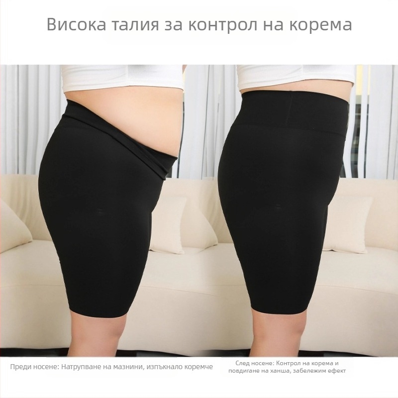 Жени плюс размер летни тънки капри клинове за стягане на корема и повдигане на ханша за фитнес, йога и колоездене