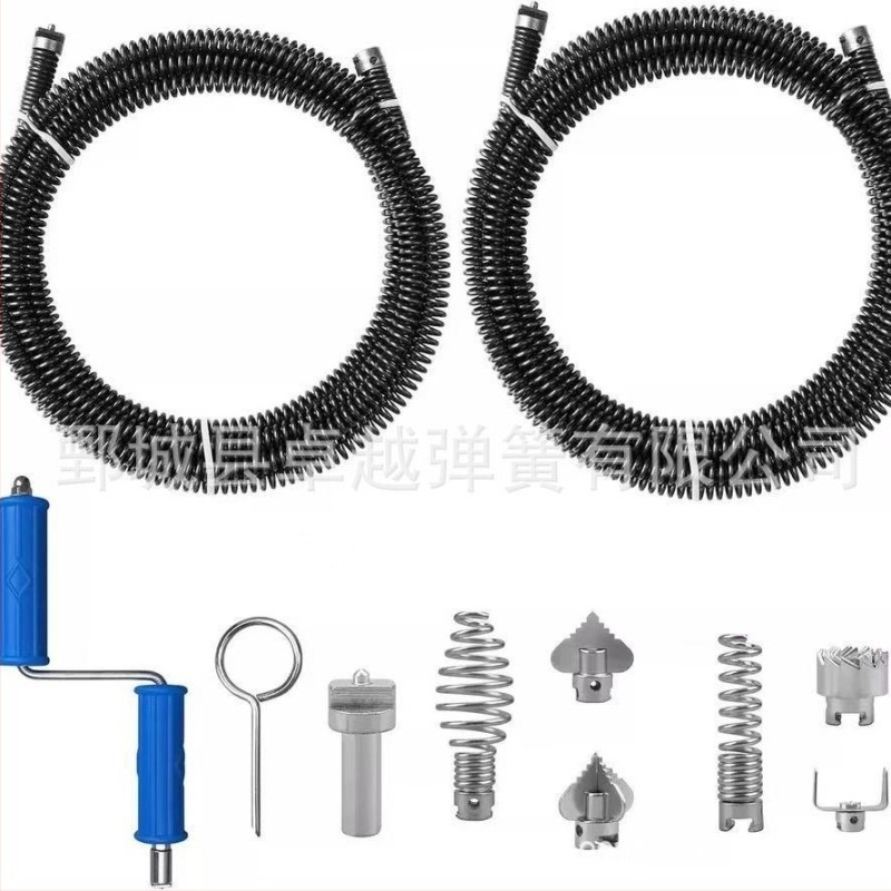 Пружина за отпушване с удължаващи конектори – мъжки и женски, стоманена тел, цинково покритие, Little Treble