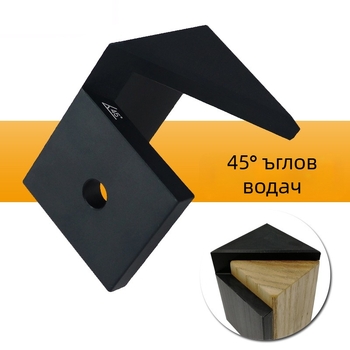 Дървообработващ инструмент: 45° ъгъл, маркировач за централна линия, бук дърво, кръгъл писец и микрометър