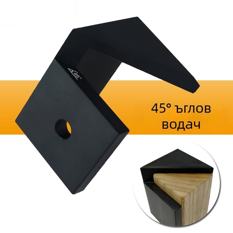 Дървообработващ инструмент: 45° ъгъл, маркировач за централна линия, бук дърво, кръгъл писец и микрометър