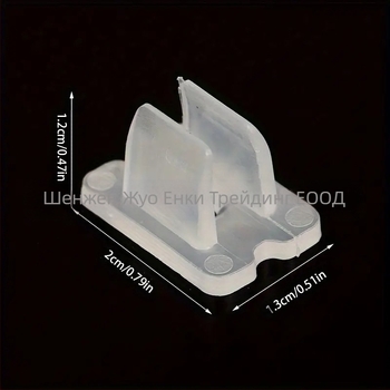 Клип за фиксиране на LED лента (PC/PP, инжекционно формоване, 2 g)