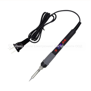 60W професионален електрически паялник с LCD дисплей, регулируема температура и захранване 220V