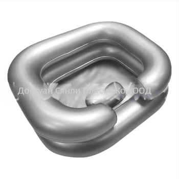 Xianli PVC надуваем корито за измиване на коса, сгъваемо и удобно за лежащи в леглото възрастни пациенти и бременни жени