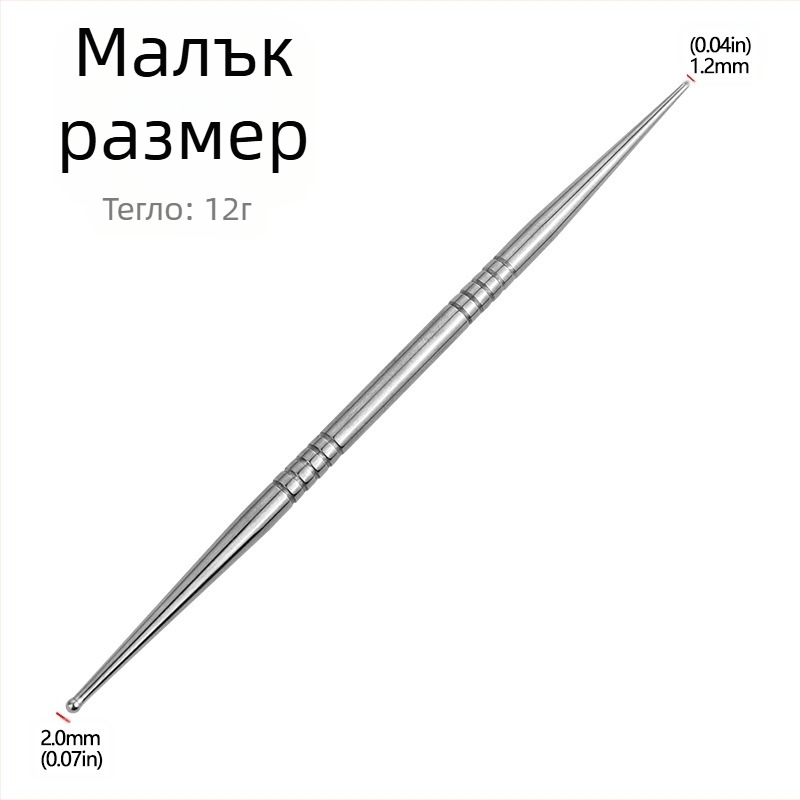 Инструмент за моделиране на глина – неръждаема стомана, прецизен връх за детайли, подходящ за мека глина, каменна глина и полимерна глина
