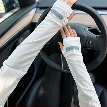 Колоездачни ръкави със слънцезащита и охлаждане, полиестер, съдържание 81–95%, минималистичен стил, Пролет 2024