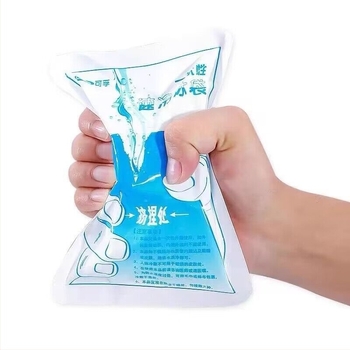 Еднократна ледена торбичка за охлаждане – PE материал, капацитет 100 g, бързо охлаждане