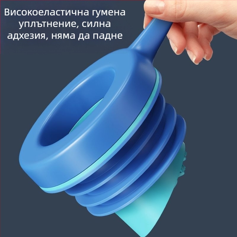 Уплътнителна шайба за фланец на тоалетна с обратен клапан – против обратен поток и миризми, дебел гумен пръстен, Makin