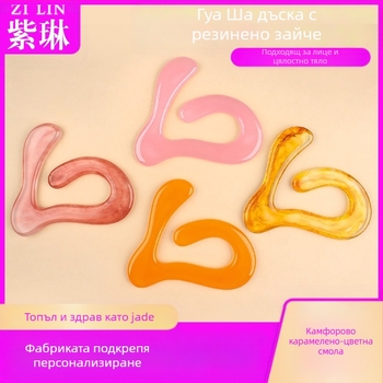 Gua Sha дъска - смола, 120 g; пакет от 500 бр.; персонализирана марка; печат на лого наличен