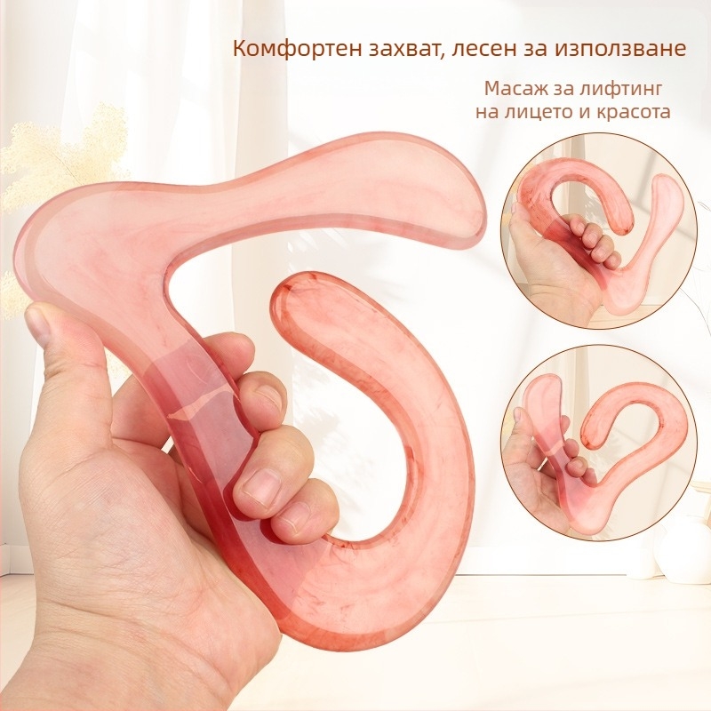 Gua Sha дъска - смола, 120 g; пакет от 500 бр.; персонализирана марка; печат на лого наличен
