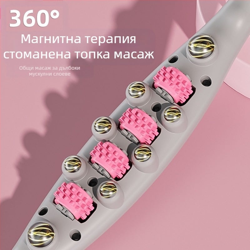 Масажор за цялото тяло с топки, уред за отслабване, месеща пръчка за корем; обхваща талия, гръб, крака, рамене и шия; меридиан четка — Бранд: Other, пуснат през лятото на 2024