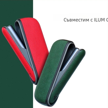 PU+PC калъф за IQO ILUMACASE, декоративна повърхност с логото, възможност за персонализация, стил модерен минималистичен