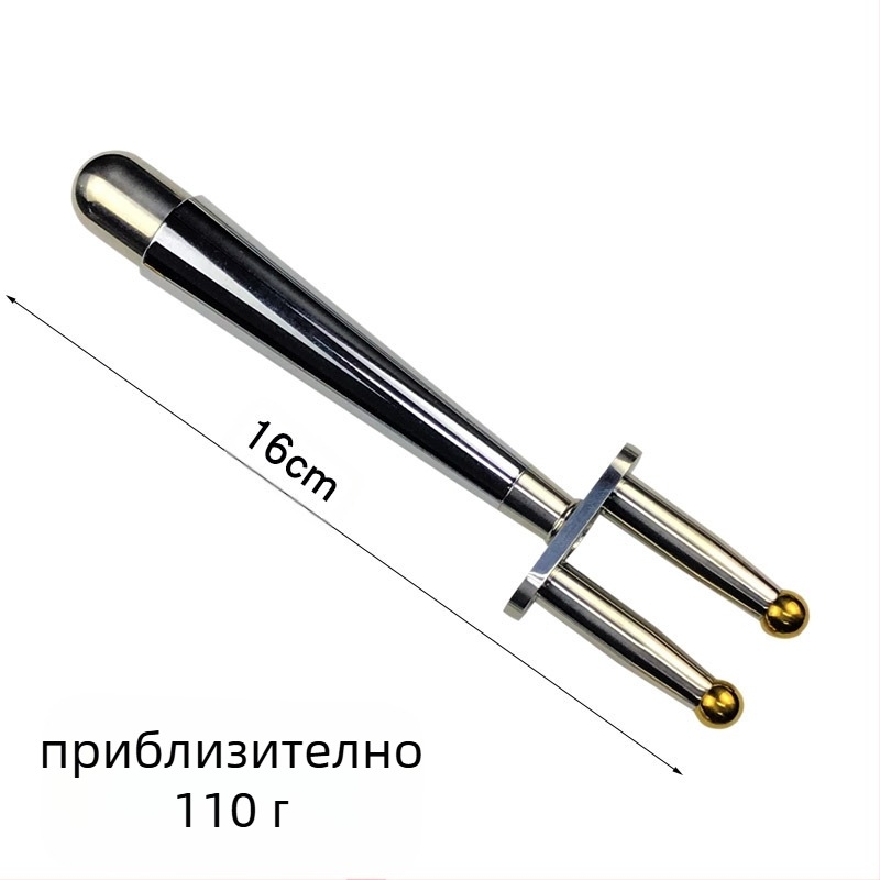 Магнитна форкова масажна пръчка за меридианова терапия — неръждаема стомана, кръгла масажна глава, форковидна форма, приложение за шията, безстепенен контрол на скоростта