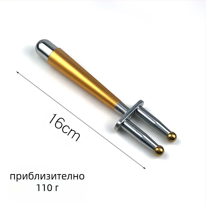 Магнитна форкова масажна пръчка за меридианова терапия — неръждаема стомана, кръгла масажна глава, форковидна форма, приложение за шията, безстепенен контрол на скоростта