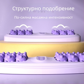 Масажор за крак с четири реда ролки и магнитни топчета, пластмасово тяло, тегло 460 g, подходящ за фитнес и здравословен масаж