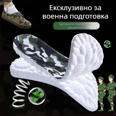 Стелки за обувки EVA, унисекс, модел 2025004, антиуморни, висока еластичност и ударопоглъщане, пълна стелка, подходящи за маратонки, кожени обувки, ботуши, ежедневни и работни обувки