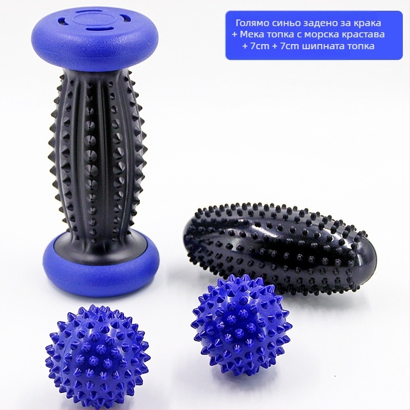 Преносимо масажно колело с fascia ball за масаж на крак и ръка, йога масажно колело, Heavy Huan; категория: масажна пръчка/чук; тип: преносимо; опаковка: 100 бр; материал: друго