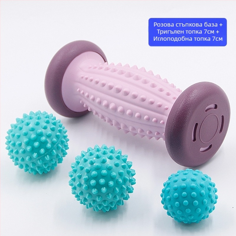 Преносимо масажно колело с fascia ball за масаж на крак и ръка, йога масажно колело, Heavy Huan; категория: масажна пръчка/чук; тип: преносимо; опаковка: 100 бр; материал: друго