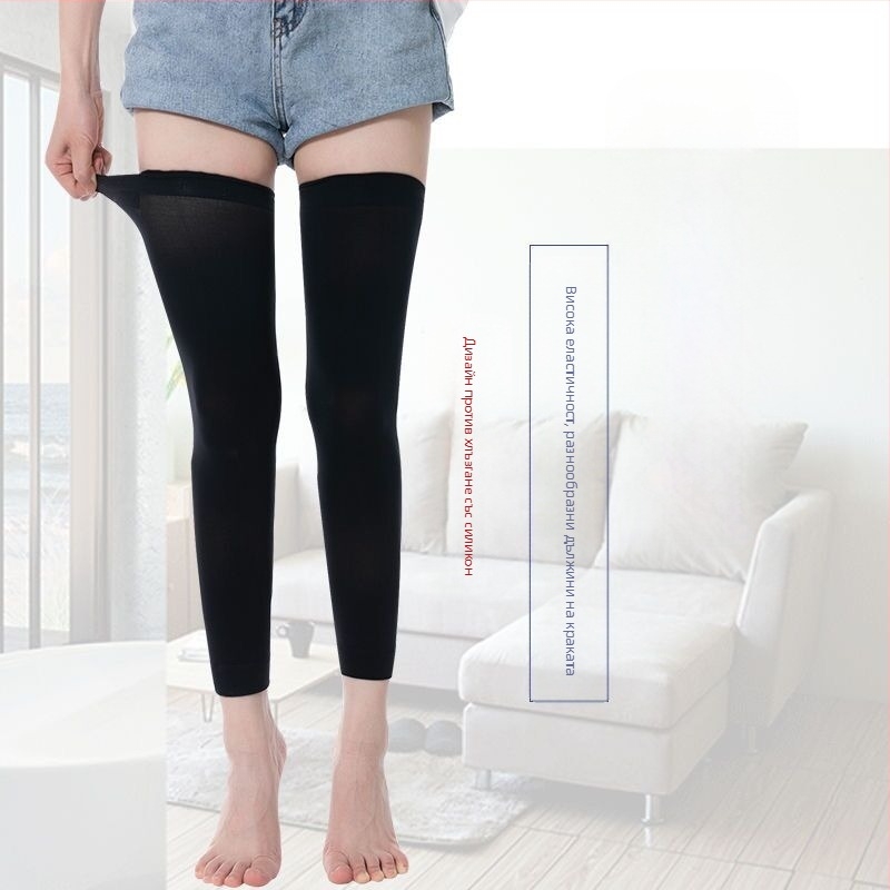 Удължен наколенник за топлина през лятото — тънък, дишащ, унисекс, изработен от найлон