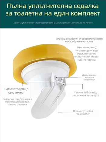 Тоалетен фланец с уплътнителен пръстен против миризма, удебелен дизайн, универсална основа, гумен пръстен за дренаж, непротичащ