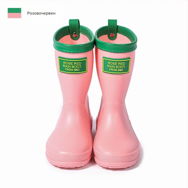 Детски дъждовни ботуши, PVC горна част, висок тръб, унисекс, за есен и зима