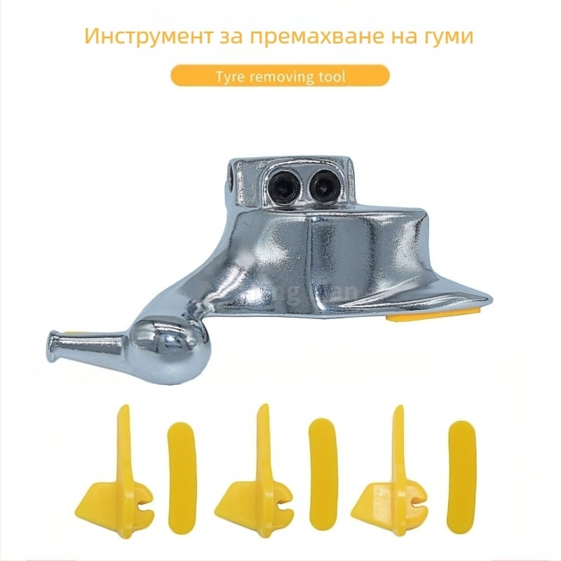 Инструмент за демонтаж на автомобилни гуми – марка Henglian Manufacturing; материал: отлята стомана; тегло: 0.8 кг; приложение: работа с гуми