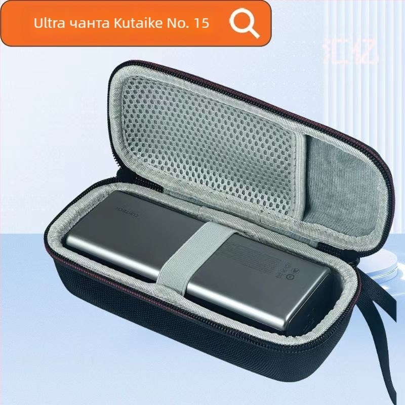 Кутия с твърд EVA корпус за Cuktech No.15/No.20 енергийна колона за съхранение; материали: Oxford плат + EVA + кристално кадифе; изработка: термотрансфер; носимост: до 10 кг