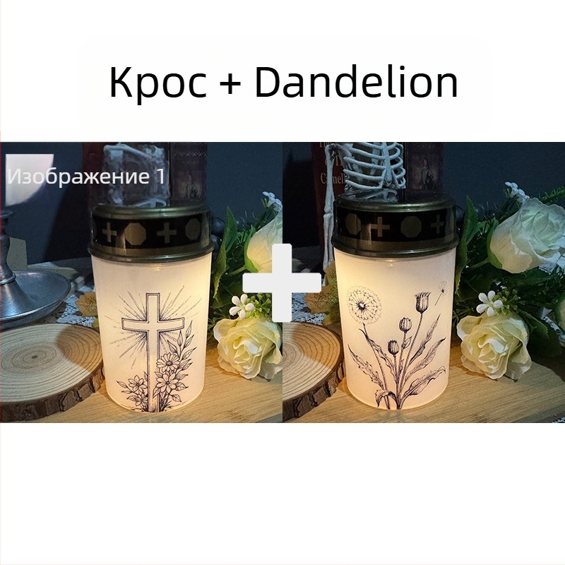 THIKIN електронна свещ за църква, цилиндрична форма, PP материал, полуручна и полумеханична изработка