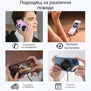 Магнитен безжичен настолен зарядник 15W Qi2 – бързо зареждане за мобилен телефон, часовник и слушалки, 3A изход