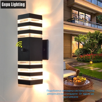 GP-GY101 Външна стенна лампа с IP65 алуминиева обвивка, вход 220V, цветова температура 3000/4000/6000K