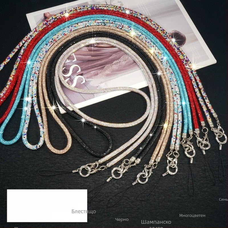 Телефонна каишка, PU материал, ръчна изработка, въже от високоеластичен памук, метална катарама, марка Blo bao