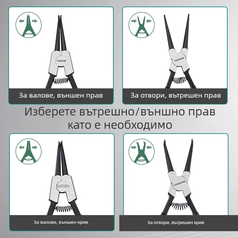 Tuosen цирлип клещи – 90° глава; тегло 0,50; несменяема глава
