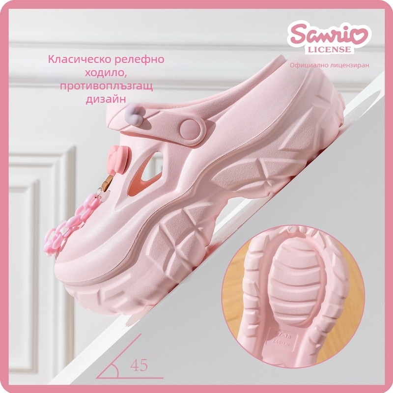 Sanrio дамски обувки с EVA платформа, Hello Kitty – за плаж и открита употреба