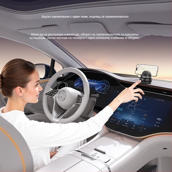 Yesido държач за телефон за автомобил с въртене на 360°, вакуумно закрепване на централната конзола, многофункционален