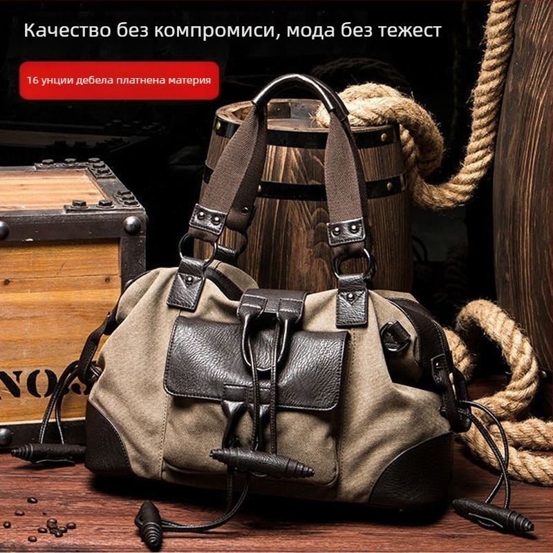 Унисекс чанта през рамо от EVA, платнена подплата, хоризонтално квадратна форма, crossbody стил, пролет 2025