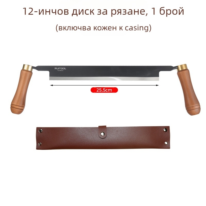 Европейски стил дървообработваща ръчна планерка — мултифункционален скрейпър, кора-скрепер и нож за кант; RUITOOL (Китай)